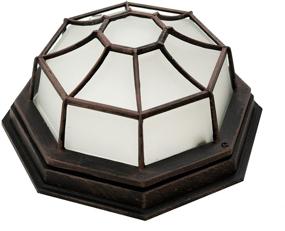 img 1 attached to 🏮 Trans Globe Imports 40582 RT Traditional Flushmount Lantern - Benkert Collection, Bronze / Dark Finish, 11.00 inches