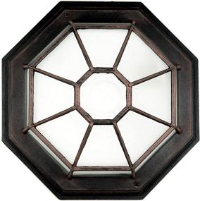 img 3 attached to 🏮 Trans Globe Imports 40582 RT Traditional Flushmount Lantern - Benkert Collection, Bronze / Dark Finish, 11.00 inches