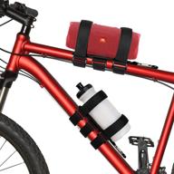 🚲 toovren bike water bottle holder + bluetooth speaker mount: no screws, adjustable strap for kids drink bottle. wireless soundbar for mountain bikes, scooters, boats, golf carts logo