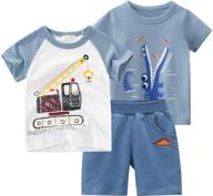 🦕 kivors toddler dinosaur outfits: 3-piece boys' clothing sets for enhanced seo logo