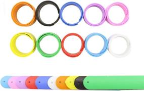 img 2 attached to 🌈 DEEBF Silicone Bracelets - Vibrant Rainbow Party Favors