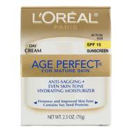 🌞 l'oreal paris age perfect facial day cream spf 15 (2-pack): enhance your skincare routine with sun protection logo