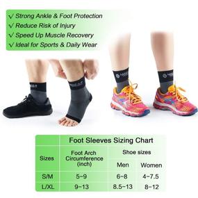 img 2 attached to 🌱 Ultimate Plantar Fasciitis Foot Pain Relief & Recovery Kit: Compression Foot Sleeves, Heel Cups, Arch Supports, Gel Inserts & Spiky Massage Ball for Fast Relief