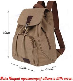 img 2 attached to WITERY School Backpack Canvas Capacity: A Durable and Spacious Option for Students