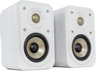 polk signature elite es10 surround loudspeaker: hi-res audio certified, dolby atmos & dts:x compatible (pair, elegant white-washed) logo