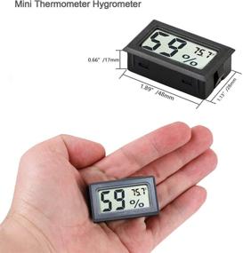 img 3 attached to Goabroa 12 Pack Mini Small Hygrometer Thermometer: Digital Indoor Humidity Gauge Monitor with Temperature Meter Sensor (℉) – Bulk Pack for Accurate Climate Control