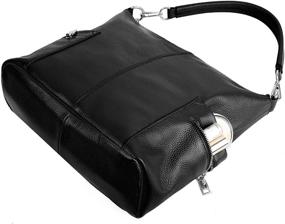 img 1 attached to YALUXE Genuine Cowhide Leather Shoulder Bags & Wallets for Women