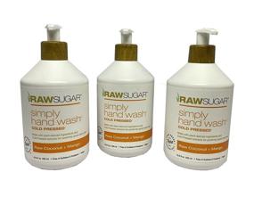 img 1 attached to Renew Your Hands with Raw Sugar Living Hand Wash - Raw Coconut + Mango 3 Pack (16.9 oz)