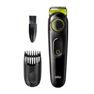 braun bt3221 beard trimmer and hair clippers for men - cordless, rechargeable, best for effective grooming logo