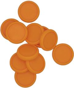 img 2 attached to 📒 Orange 1-inch/24mm Hidden Gem Discbound Notebook Discs - Pack of 11 High-Quality Plastic Pieces