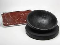 🔴 high-quality german red pitch 4.4lbs: essential goldsmith silversmith repousse supplies with 8" bowl and pad logo