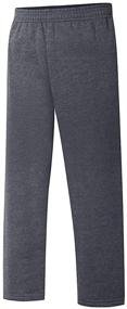 img 2 attached to Штаны для мальчиков Hanes с открытой ногой для комфорта и стиля на весь день (D097)