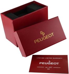 img 1 attached to ⌚ Женские часы Peugeot прямоугольной формы с символом "H" с сочетающимся ремешком для женщин