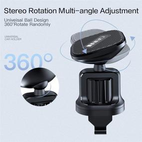 img 2 attached to 📱 MEIDI Magnetic Car Mount for Phones & Tablets - Universal Air Vent Holder with Upgraded Clip for Enhanced Compatibility