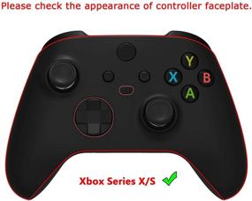 img 3 attached to 🎮 Enhance Your Gaming Experience with eXtremeRate PlayVital Samurai Edition Black Anti-Slip Controller Grip Silicone Skin for Xbox Series S/X Controller