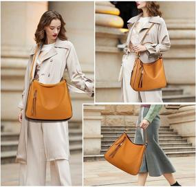 img 3 attached to Handbags Waterproof Leather Shoulder Crossbody Women's Handbags & Wallets in Totes