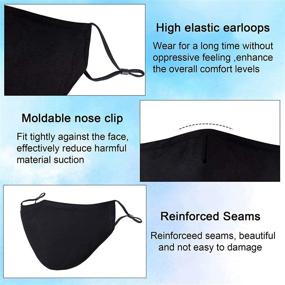 img 3 attached to Mask Cloth Reusable Cotton Breathable Adjustable