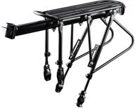 🚴 west biking bike carrier rack - 310 lb capacity, solid bearings, adjustable universal bicycle luggage cargo rack, cycling equipment stand footstock logo