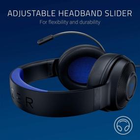 img 2 attached to 🎧 Razer Kraken X Ultralight Gaming Headset: 7.1 Surround Sound - Lightweight Aluminum Frame - Bendable Cardioid Microphone - PC, PS4, PS5, Switch, Xbox One, Xbox Series X,S, Mobile - Black/Blue