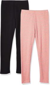 img 2 attached to 👖 Spotted Zebra Little 2-Pack Leggings: Cute & Comfy Girls' Clothing Essential