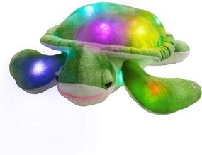 img 4 attached to 🐢 Glow Guards 14’’ LED Light up Stuffed Sea Turtle Plush Toy with Colorful Night Lights - Glow Ocean Life Birthday Gift for Toddler Kids