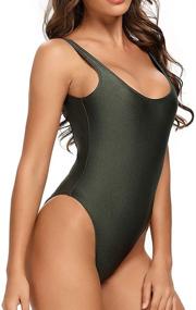 img 2 attached to 👙 Dixperfect Inspired Swimwear Bathing Black 1: Stylish Women's Swimsuits & Cover Ups for the Perfect Beach Look