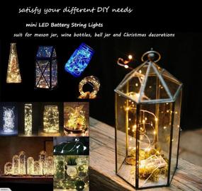 img 1 attached to 🌟 Sanniu Fairy Lights 1Pack - 5M/16ft Mini 3A Battery Operated Indoor String Lights - Copper Wire Starry LED Lights for Bedroom, Outdoor, Christmas, Parties, Wedding, Centerpiece, Decoration - Warm White