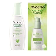 🌞 aveeno positively radiant daily facial moisturizer: total soy complex, spf 30, oil-free & non-comedogenic, 2.5 fl. oz logo