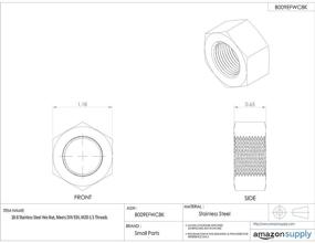 img 1 attached to Отделка из нержавеющей стали Метрическая M20 1 5 Резьба