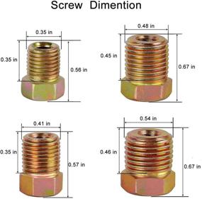 img 1 attached to 🔧 Набор трубок для тормозной системы с двойной оболочкой MuHize 25 футов 3/16'' - обшитые цинком стальные трубки для топлива, трансмиссии (включает 16 соединений) в гидравлической системе передачи топлива.