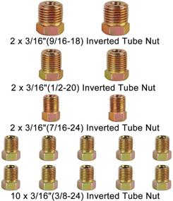 img 3 attached to 🔧 Набор трубок для тормозной системы с двойной оболочкой MuHize 25 футов 3/16'' - обшитые цинком стальные трубки для топлива, трансмиссии (включает 16 соединений) в гидравлической системе передачи топлива.