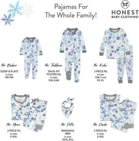 img 3 attached to Organic Holiday Jammies: Stylish Men's Sleep & Lounge Clothing by HonestBaby