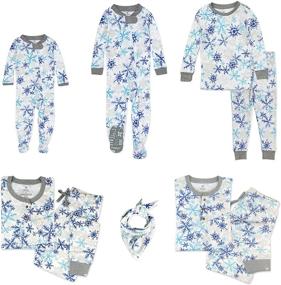 img 4 attached to Organic Holiday Jammies: Stylish Men's Sleep & Lounge Clothing by HonestBaby