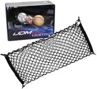 efficient 40x20 inches double-layer nylon trunk cargo organizer net for car suv with 4 mounting hooks logo