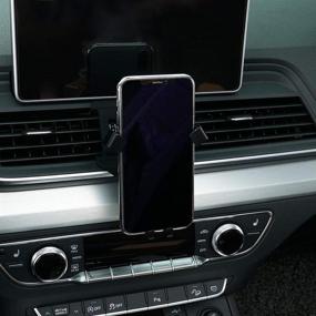 img 1 attached to Audi Q5 Phone Holder: Adjustable Air Vent & Dashboard Mount for iPhone & Samsung 4.7/5 Inches