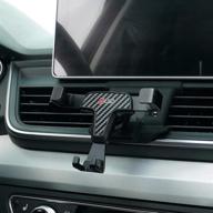 audi q5 phone holder: adjustable air vent & dashboard mount for iphone & samsung 4.7/5 inches logo