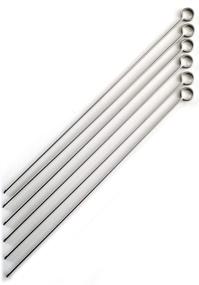 img 1 attached to 🍢 Norpro 14-Inch Stainless Steel Skewers, Set of 6, Silver