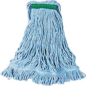 img 1 attached to 🧹 Rubbermaid Commercial Super Stitch Blend Mop - Medium, Blue - FGD21206BL00: Superior Cleaning Performance