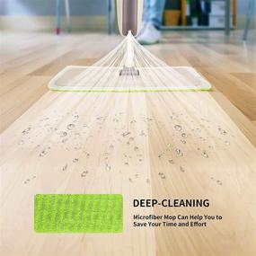 img 2 attached to CXhome Spray Mop: Efficient 🧹 Microfiber Floor Cleaning for Kitchen, Hardwood, Tiles