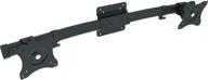 🖥️ vivo dual vesa bracket adapter, horizontal mount assembly for two monitor screens up to 27 inches, mount-vw02a logo