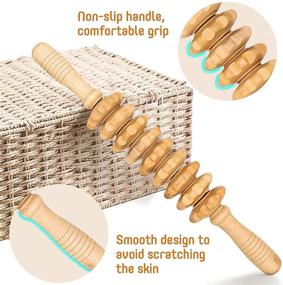 img 2 attached to Оптимизация расслабления и восстановления мышц: набор для мадеротерапии - массажные инструменты из дерева. Уменьшение болей, стимуляция меридианов тела и борьба с липоэдемой. В комплекте с руководством по точкам акупунктуры тела.