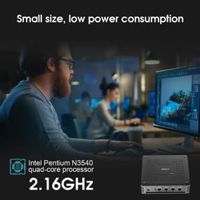 img 3 attached to 🔥 NiuGuy 4 Port Firewall Micro Appliance/Mini PC: Intel Pentium N3540, AES-NI, 4GB RAM, 32GB SSD (Black)