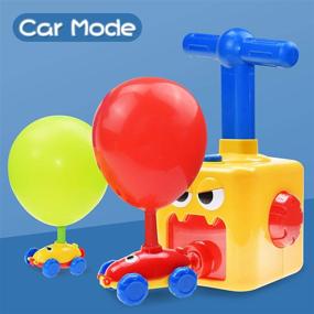 img 3 attached to 🚗 BAKAM Power Balloon Car Toy Set: Inflatable STEM Science Kit for Kids, Balloon Launcher Cars Racer for Boys and Girls