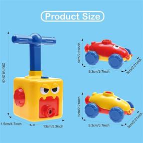 img 1 attached to 🚗 BAKAM Power Balloon Car Toy Set: Inflatable STEM Science Kit for Kids, Balloon Launcher Cars Racer for Boys and Girls