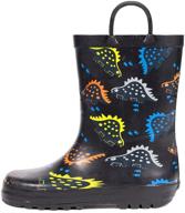 🌧️ outee adorable printed waterproof rubber rain boots: for toddler and kids rainy adventures! logo