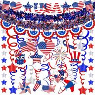 winlyn patriotic decoration streamers independence logo