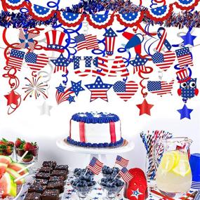 img 2 attached to Winlyn Patriotic Decoration Streamers Independence