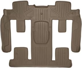 img 4 attached to 🚗 MAXLINER 2nd Row Tan Floor Mats: Compatibility with Chevy Traverse, Buick Enclave, Saturn Outlook, GMC Acadia - Perfect Fit for 2nd Row Bucket Seats (2009-2017)