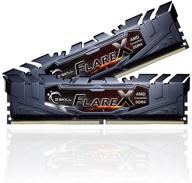 💾 g.skill flare x series 16gb (2 x 8gb) ddr4 3200 cl14-14-14-34 1.35v dual channel desktop memory (pc4-25600) model f4-3200c14d-16gfx logo