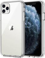 jetech iphone 11 pro max case: shockproof bumper, clear back - hd clear (2019) logo